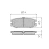RDA GP Max Brake Pad Set Rear RDB2058