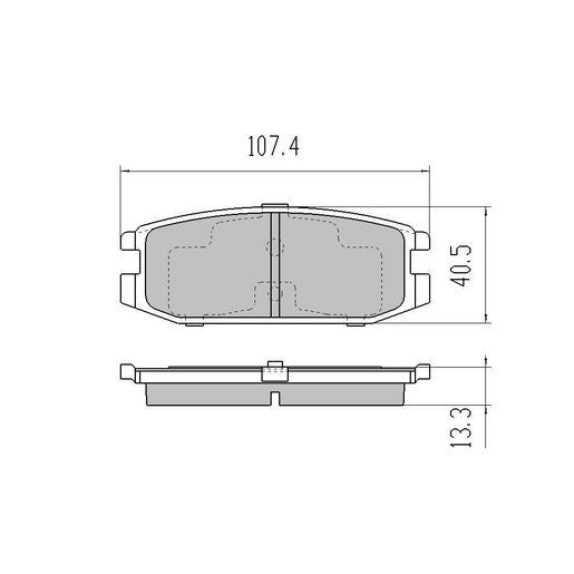 RDA GP Max Brake Pad Set Rear RDB2058