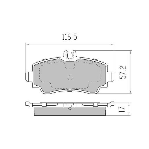 RDA GP Max Brake Pad Set Front RDB2088