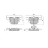 RDA Brakes Extreme Brake Pad Set Rear RDX2246SM
