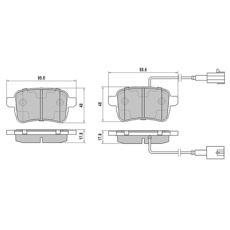 RDA GP Max Brake Pad Set Rear RDB2252