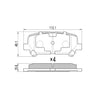 RDA GP Max Brake Pad Set Rear RDB2263