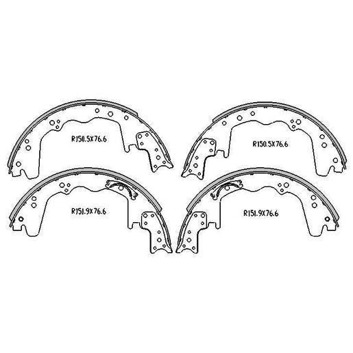 RDA Brake Shoe Set Rear R1018