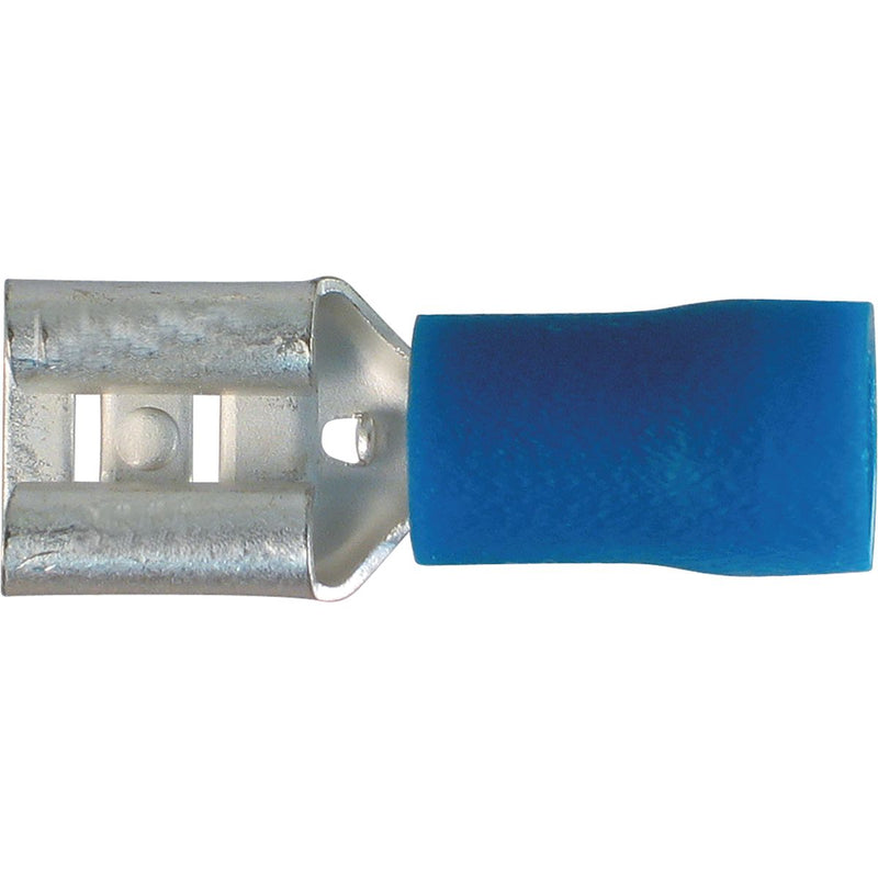 OEX Crimp Terminal Female Blade Blue 6.3mm Vinyl (100