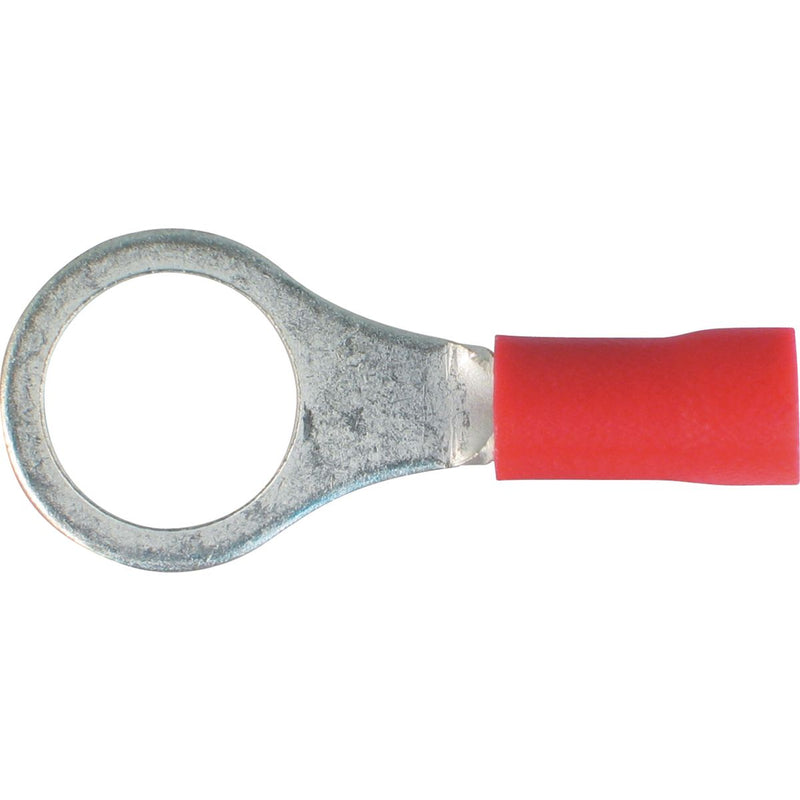 OEX Crimp Terminal Ring Red Id 8.4mm Vinyl 16 Pce