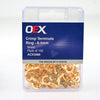 OEX Crimp Terminal Ring Brass Id 8.4mm Non Insulated 100