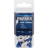 Thunder Crimp Terminal Ring Blue 6.3mm 20pc
