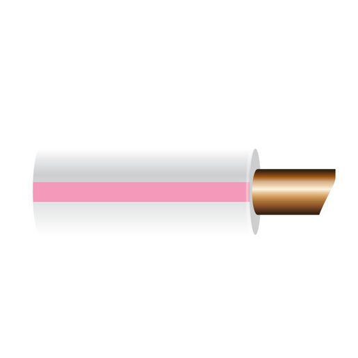 OEX 3mm Single Core Automotive Cable, White With Pink