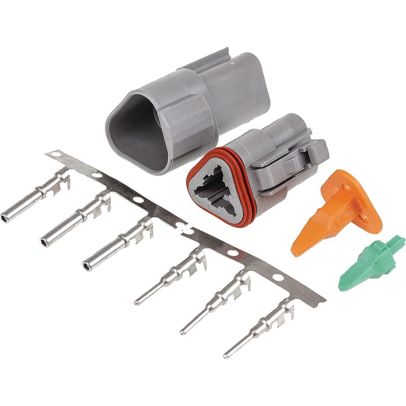 Deutsch Dt 3 Way Kit X 10 With Stamped & Formed Pins
