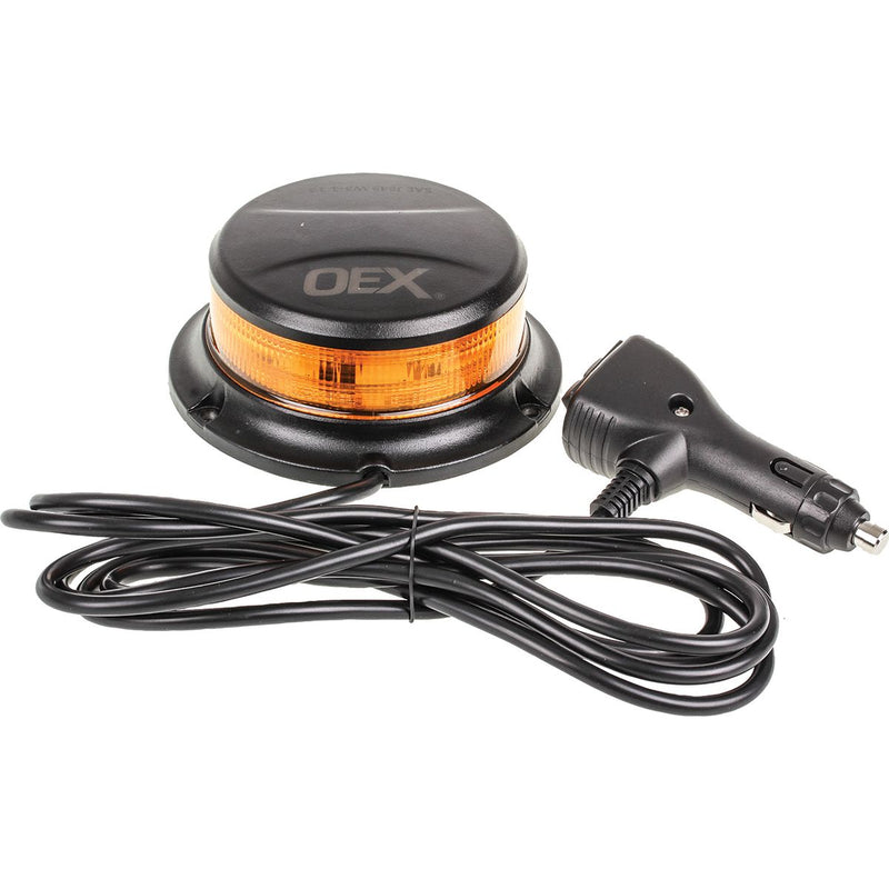 OEX Slimline Amber LED Beacon Magnetic Mount Class 1