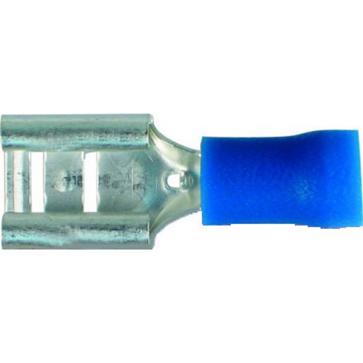 Revolution Female Spade Terminal Blue 6.3mm Insulated