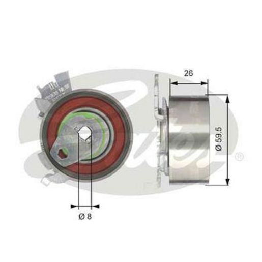 Gates Sbds Manual Tensioner T43106