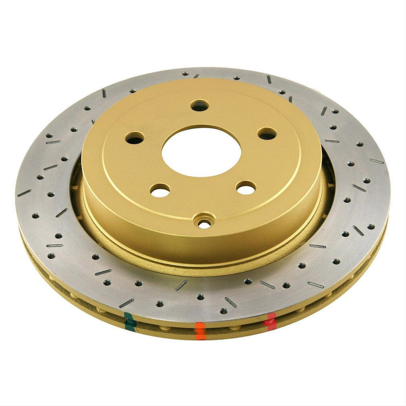 DBA HD 4000 Drilled Slotted Brake Rotor Pair 307mm Rear