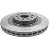 DBA XD 4000 Drilled Dimpled Brake Rotor Pair 350mm Rear