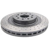 DBA XD 4000 Drilled Dimpled Brake Rotor Pair 332mm Rear