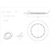 DBA T3 5000 Slotted Replacement Brake Rotor Single 378mm