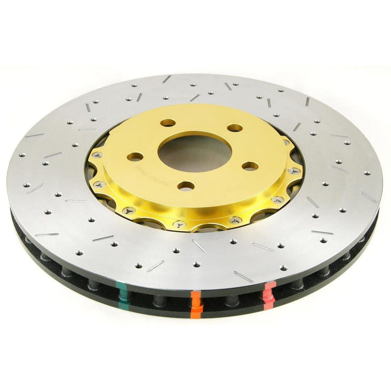 DBA HD 5000 Drilled Slotted 2Pc Brake Rotor Single 362mm