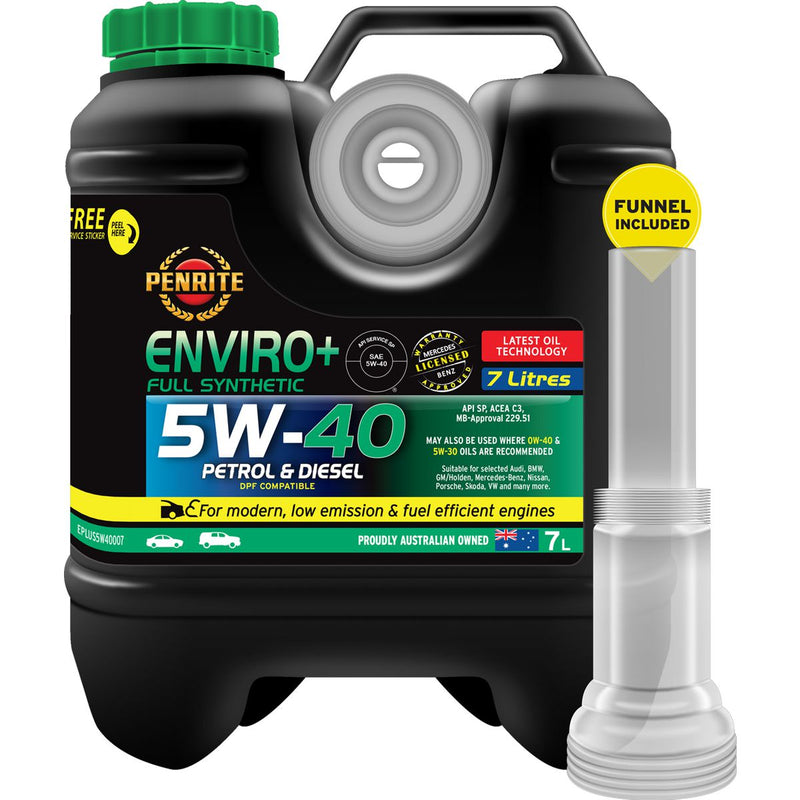 Penrite Enviro+ 5W-40 Engine Oil Full-Syn 7L EPLUS5W40007