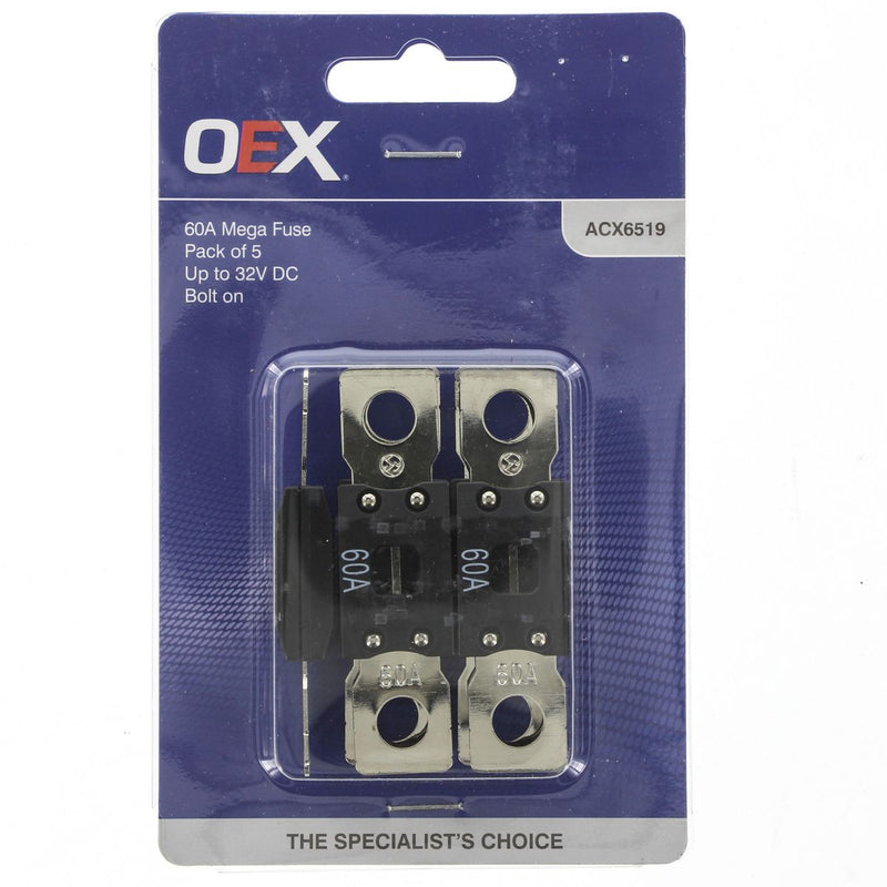 OEX Mega Fuse 60A 5 Pack ACX6519