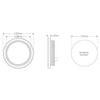 LED Autolamps Reverse Lamp With White Lens, 3 Pron Plu
