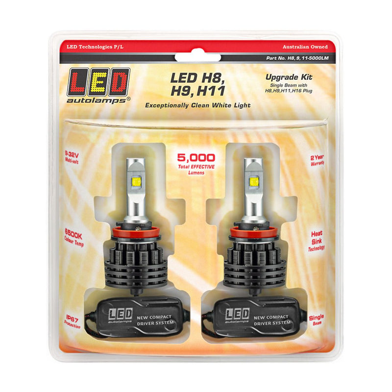 LED Autolamps Head Lamp LED H8/H9/H11 9/32V Upgrade Kit