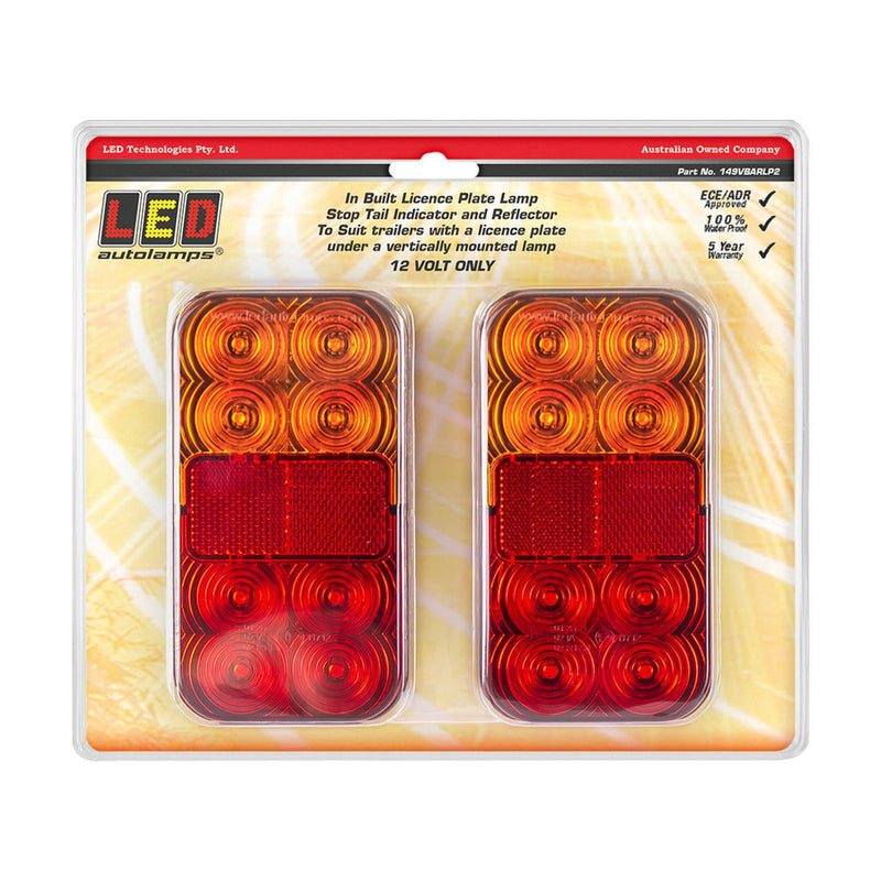 LED Autolamps Stop/Tail/Indicator/Reflector Light LED 12V