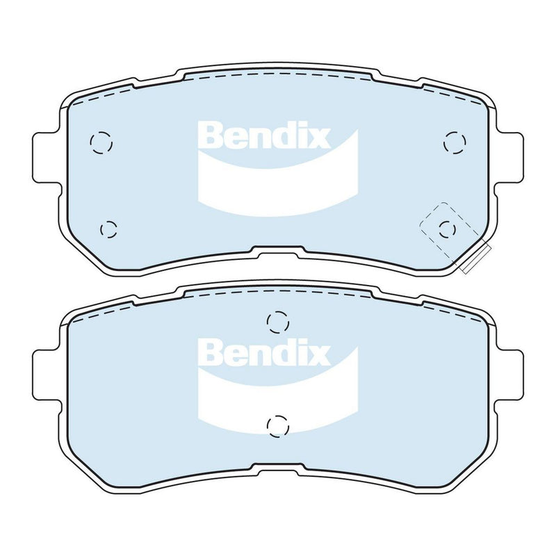 Bendix 4x4 Brake Pad Set Rear DB1943 -4WD