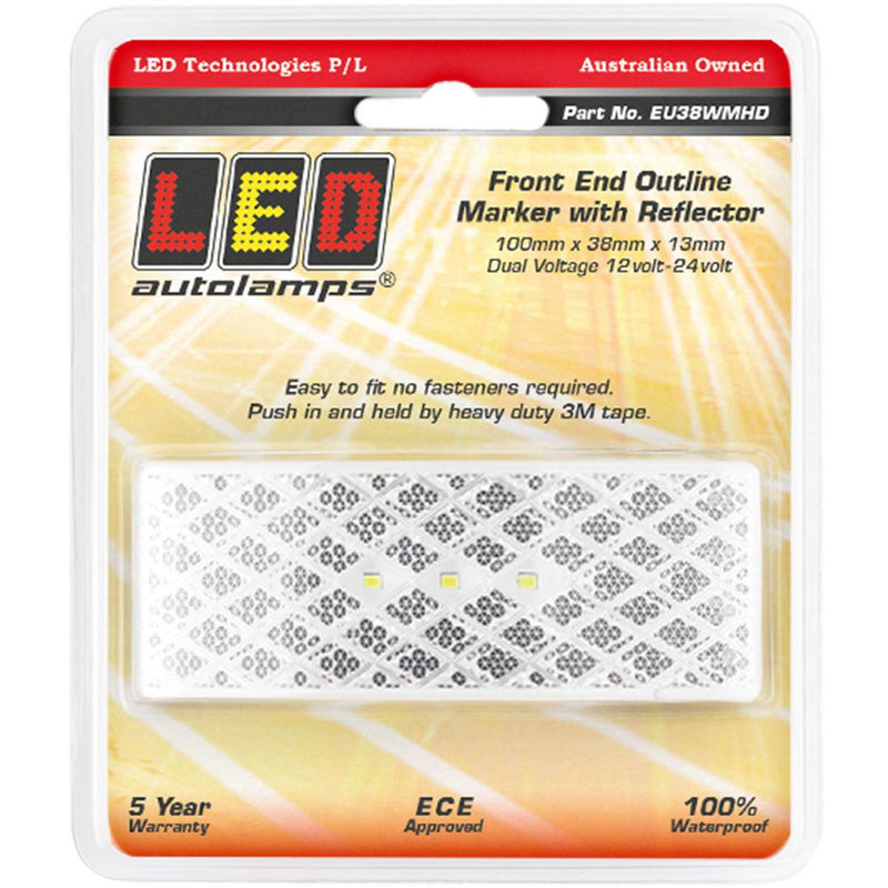LED Autolamps Side Marker with Built-in Reflector and 3m