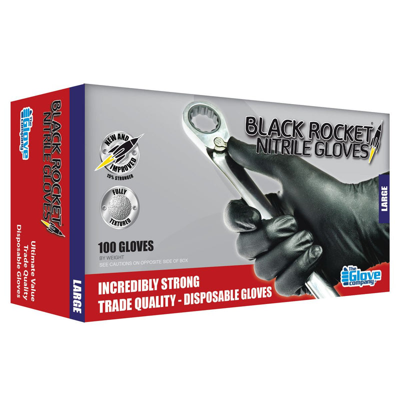 The Glove Company TGC Black Nitrile Disposable Gloves