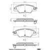 RDA Phantom Ceramic Brake Pad Set Rear RDC2422