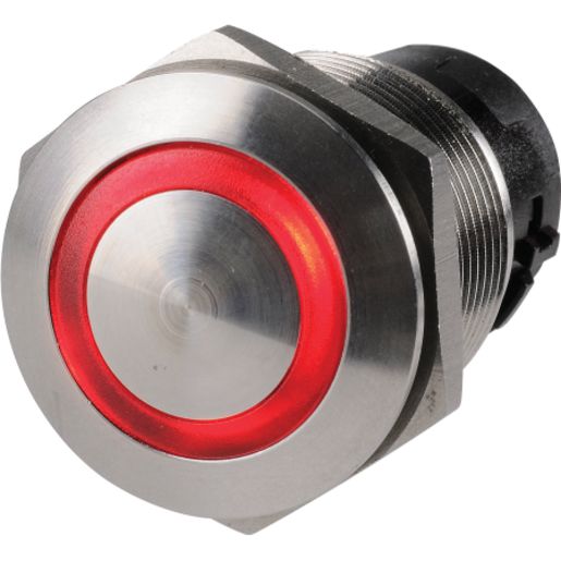 Narva LED Push Button Off/On Switch Red 39mm x 22mm