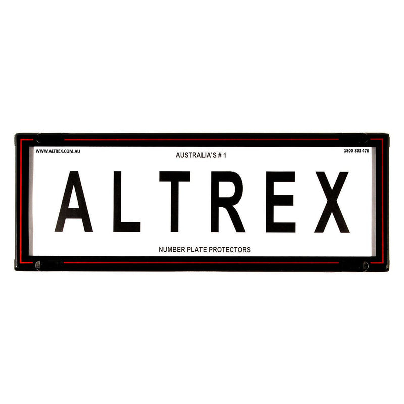 Altrex Number Plate Covers 6 Figure Black with Lines and