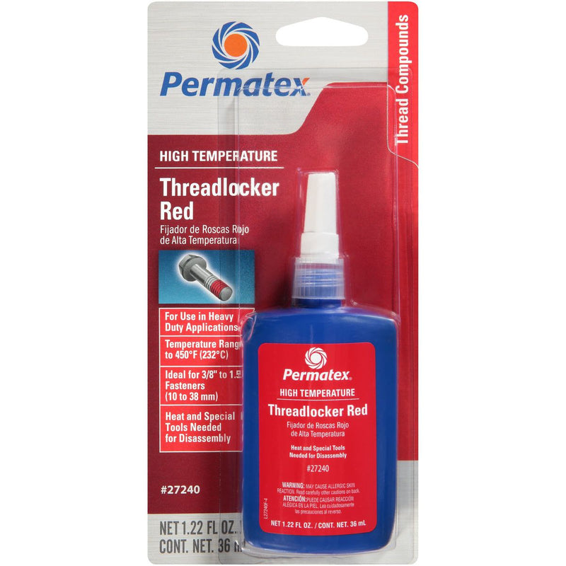 Permatex High Temperature Threadlocker Red 36ml PX27240