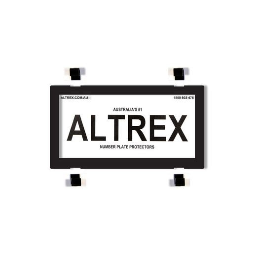 Altrex Motorbike Number Plate Cover Black Without Lines