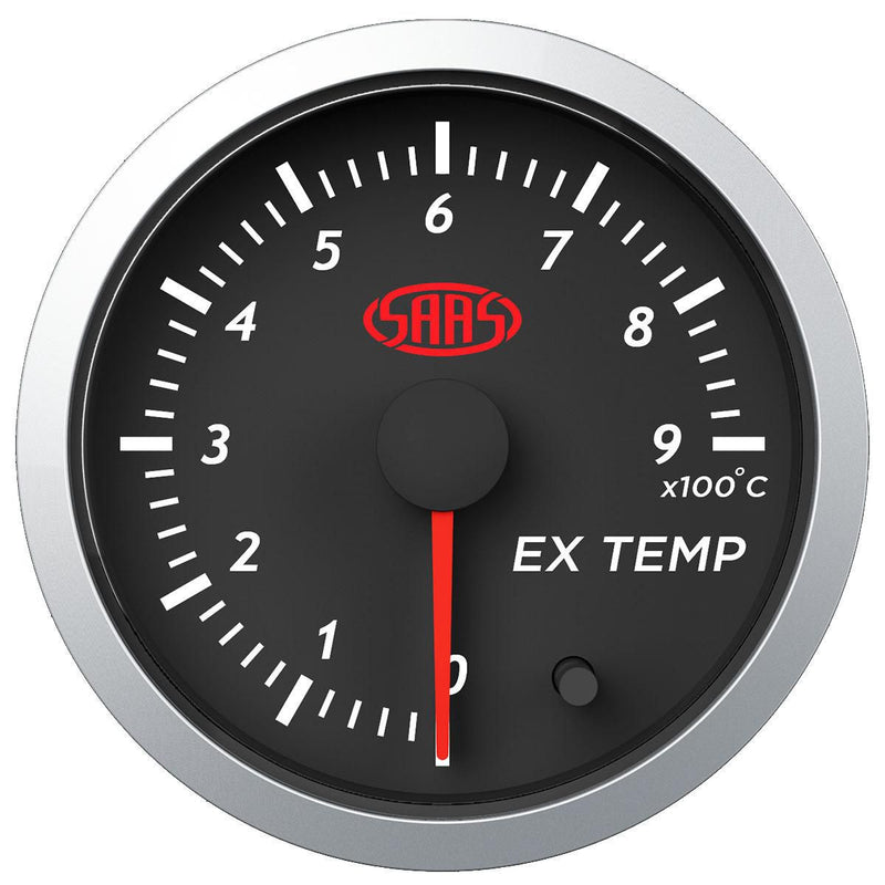 Saas Street Series 2-1/16" Exhaust Temp Gauge 0-900 Black