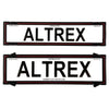 Altrex Number Plate Covers Premium Black Without Lines &