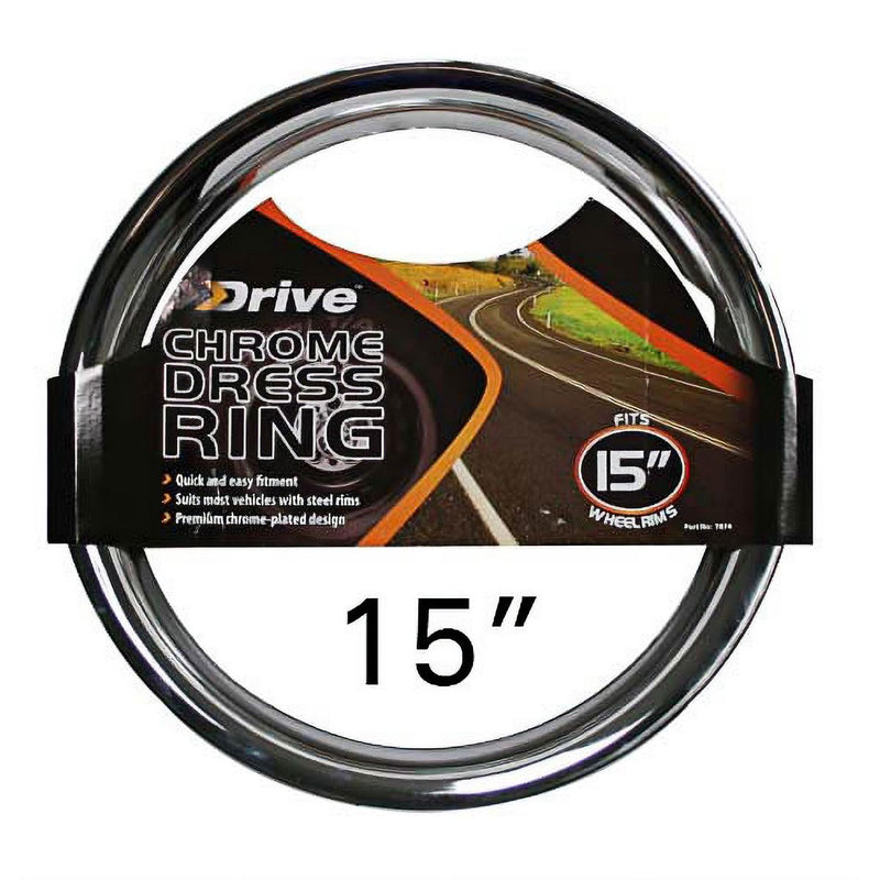Highpe Wheel Trim Chrome Ring 15In (Round Edge) 7874