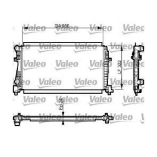 Valeo Radiator Aluminium Core Plastic Tank Oe Quality