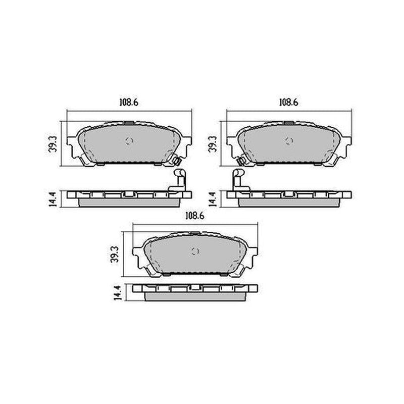 RDA Phantom Ceramic Brake Pad Set Rear RDC1672