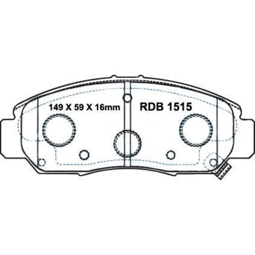 RDA Phantom Ceramic Brake Pad Set Front RDC1515