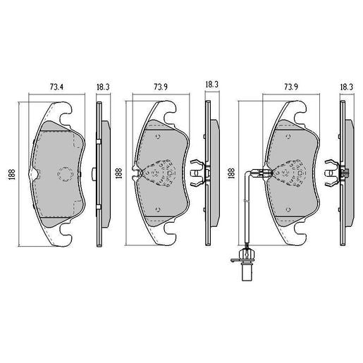 RDA Phantom Ceramic Brake Pad Set Front RDC2242