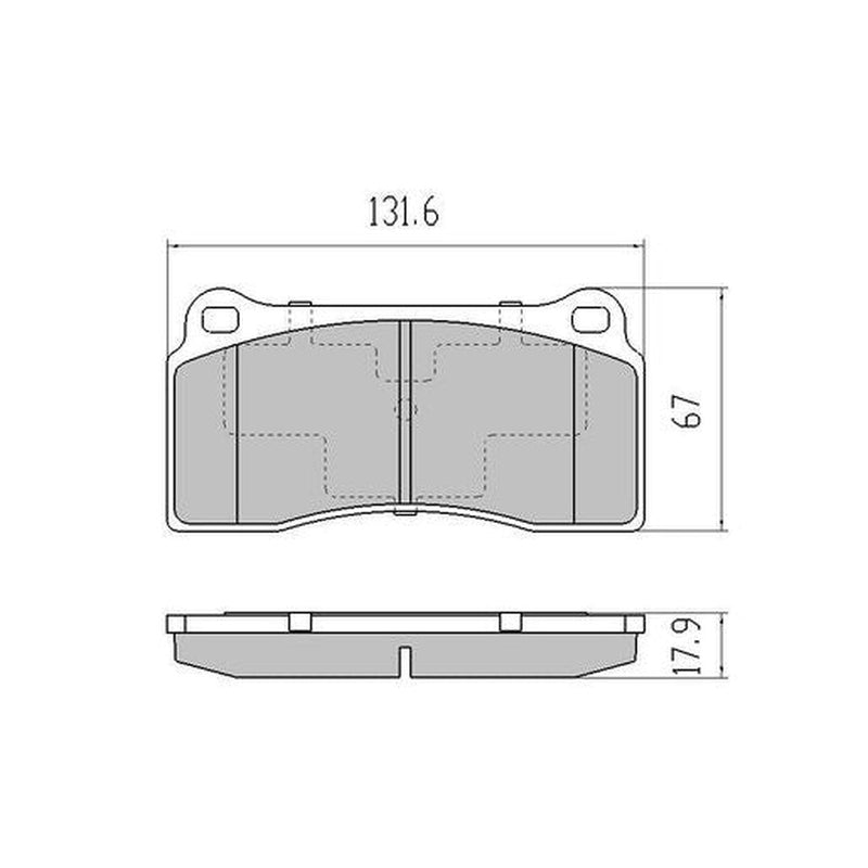 RDA Phantom Ceramic Brake Pad Set RDC2162