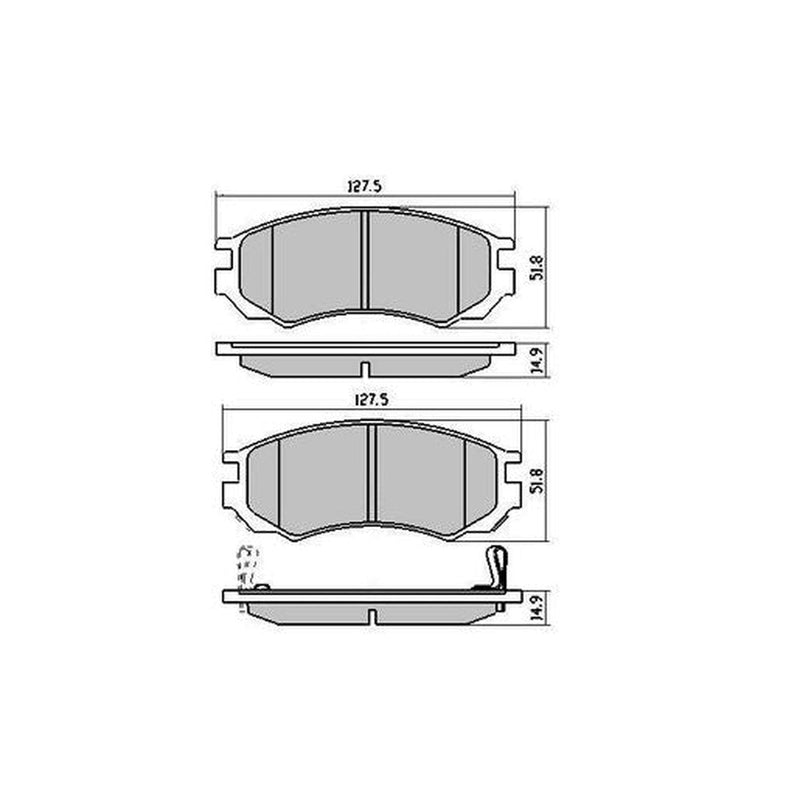 RDA Phantom Ceramic Brake Pad Set Front RDC1281