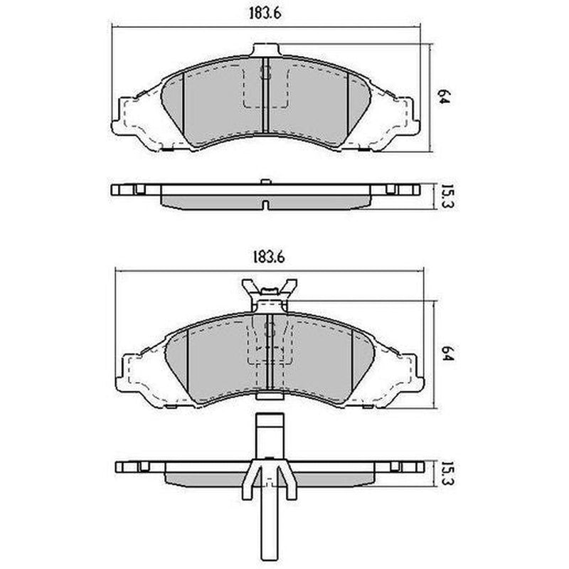 RDA Phantom Ceramic Brake Pad Set Front RDC1331