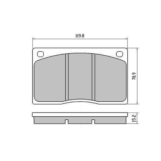 RDA Phantom Ceramic Brake Pad Set Front RDC585