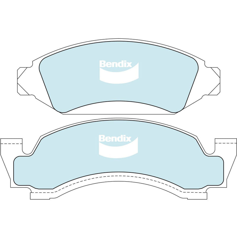Bendix 4x4 Brake Pad Set DB1809 -4WD