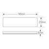 LED Autolamps Red Reflex Reflector With 3M Tape, 90Mm