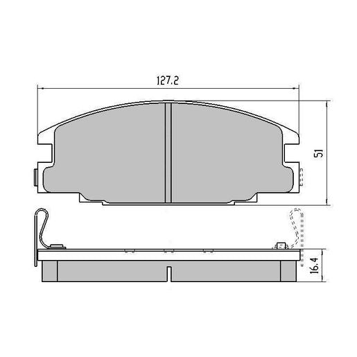 RDA Phantom Ceramic Brake Pad Set Front RDC1116