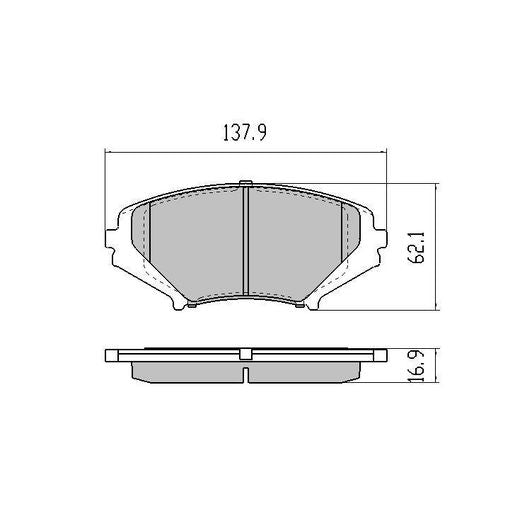 RDA Phantom Ceramic Brake Pad Set Front RDC1513