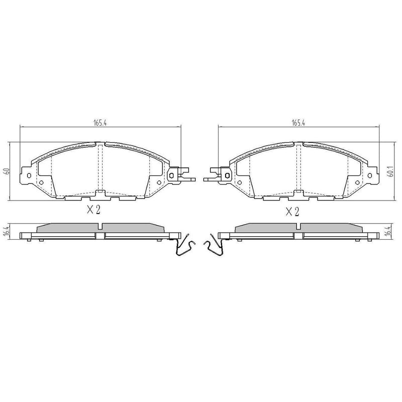 RDA GP Max Brake Pad Set Front RDB2384